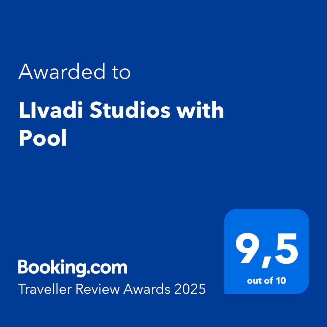 Livadi Studios With Pool Lákka Extérieur photo